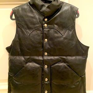 Horsehide Down Vest “L“(Made in Japan)